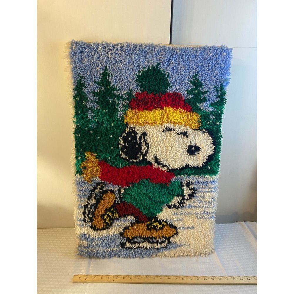 Snoopy Shaggy latch hook rug picture‎ 20x30